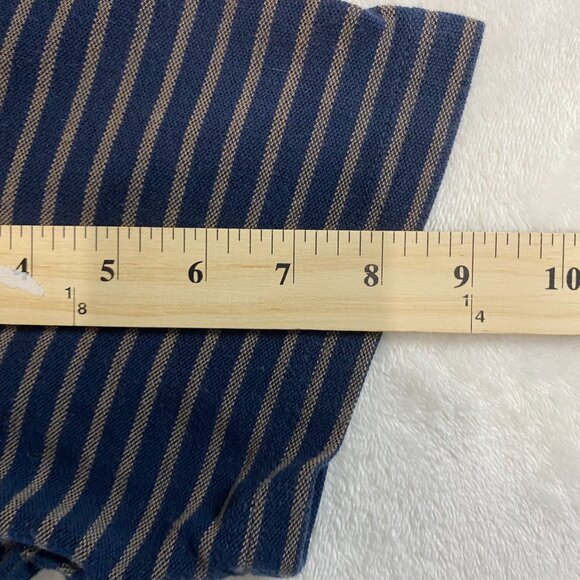 Daniel Hechter Paris Men's Shirt XXL Brown Navy Stripe Polo Golf Supima Cotton - Picture 10 of 10